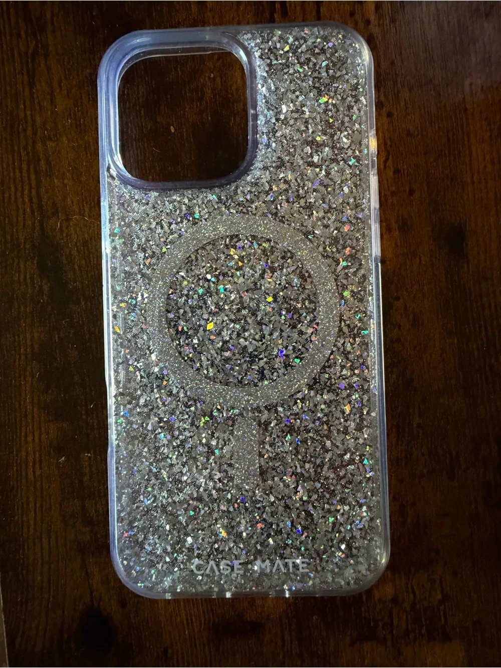 case-mate Silver Glitter MagSafe iPhone Case